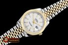 Rolex Datejust II DJ2 41mm Jub Flt YG/SS White Stk BP A3235 Mod