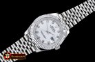 Rolex Datejust II DJ2 41mm Jub Flt SS/SS Pearl Wht Diams BP A323