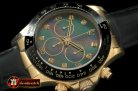 Replica Rolex Daytona 116528 YG/LE M-Green Diam A-7750 Sec@6