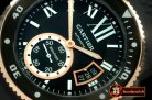 CAR0329A - Calibre de Cartier Diver PVD/RG/RU Black A-2813