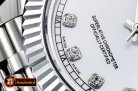 Rolex Datejust II DJ2 41mm Jub Flt SS/SS Pearl Wht Diams BP A323