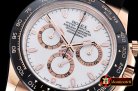 Rolex Daytona Cer RG/RU White Stick BP Ult A7750 Mod