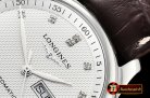 Longines Master Collection DayDate SS/LE LGF White/Diams A2836