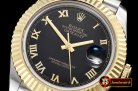 Rolex Datejust II DJ2 41mm Jub Flt YG/SS Black Roman BP A3235