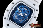 Richard Mille RM052 Skeleton Skull White CER/RU Blue Custom Mod