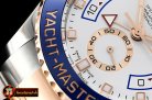 Rolex YachtMaster 116681 Blue RG/SS White JF V2 A7750 Mod