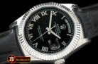 Replica Rolex DayDate Fluted Black Roman SS/LE Asian 2813