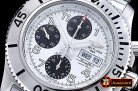 Breitling superocean SteelFish Chrono SS/SS Wht/Blk A7750