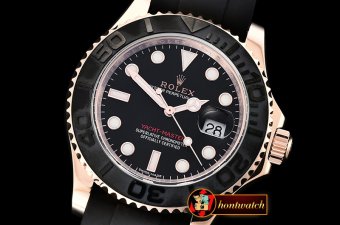 Rolex YachtMaster 116655 40mm RG/RU Black WF Ult Asia 2836