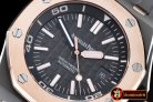 AP0378I - Royal Oak Diver SS/RU RG Bez Black JHF A2813 Mod3120