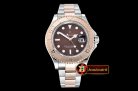 Rolex YachtMaster 116623 40mm 904L RG/SS Brown GMF A3135