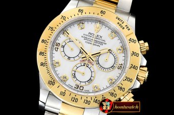 Rolex Daytona 116523 YG/SS MOP Diam OMF A7750 Mod