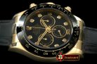 Replica Rolex Daytona 116528 YG/LE Black Diam A-7750 Sec@6