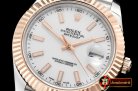 Rolex Datejust II DJ2 41mm Jub Flt RG/SS White Stk BP A3235 Mod