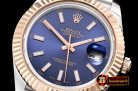 Rolex Datejust II DJ2 41mm Jub Flt RG/SS Blue Stk BP A3235 Mod