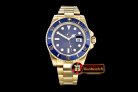 Rolex Submariner 116618 YG/YG Blue BP V2 SP Asia 3135