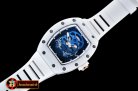Richard Mille RM052 Skeleton Skull White CER/RU Blue Custom Mod