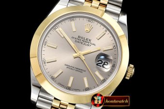 Rolex Datejust II 41mm Jub Smt YG/SS Grey Stick BP Swiss 2836