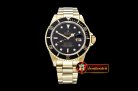 Rolex Submariner 16618 YG/YG Black BP Ult A3135 Mod