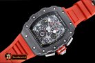 Richard Mille RM011-03 Auto Flyback Chrono FC/VRU Red Blk A7750