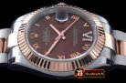 Best Replica Rolex Datejust II SS/RG Oyster Fluted Brown Roman A