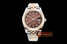 Rolex Datejust II 41mm Jub Smt Wrap RG/SS Brown Diam BP Swiss 2836