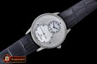 JAQUET DROZ Grande Secs Diams SS/LE White MOP ST 8003