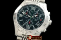 GU033B - G-Timeless Men Chrono SS/SS Black Swiss Qtz