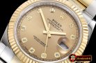 Rolex DJ2 41mm Oyst Flt 904L YG/SS Gold/Diam ARF Asia 2824