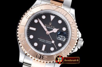 Rolex YachtMaster 116623 40mm RG/SS Black BP Ult Asia 2836