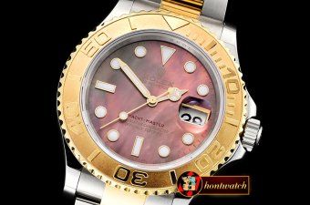 Rolex YachtMaster 116623 40mm YG/SS Brown MOP BP A3135