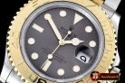 Replica Rolex YachtMaster Mens YG/SS Grey BP Asia 2836 Mod3135