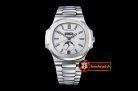 Best Quailty Patak Philippe Nautilus GMT MoonPhase SS/SS White A