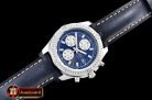 Breitling Colt 44mm Chronograph Automatic SS/LE Blue/Stk A7750