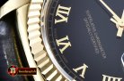 Replica Rolex Daydate 36mm YG/LE Black Roman A2836