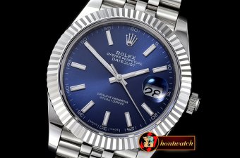 Rolex Datejust II DJ2 41mm Jub Flt SS/SS Blue Stick BP Asia 3235