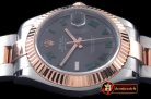 Best Replica Rolex Datejust II SS/RG Oyster Fluted Grey Roman As