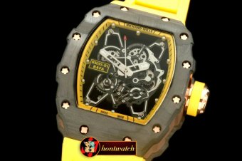 RM077C - RM-035 Rafael Nadal Tourbillon PVD/RU/Ylw Custom Skelet