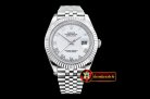 Rolex Datejust II DJ2 41mm Jub Flt SS/SS Pearl Wht Roman BP A323