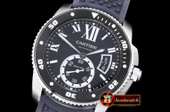 Cartier De Calibre Diver SS/RU Black MY8205