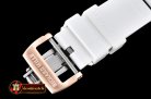 Richard Mille RM052 Skeleton Skull White CER/RU Rose Gold Custom