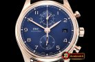 IWC Portugieser Chronograph Classic RG/LE Blue YLF A7750