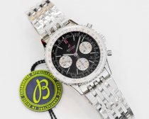 Breitling Navitimer chronograph 43mm A7750 GF V2 black dial