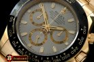 Replica Rolex Daytona 116528 YG/YG Grey Stk A-7750 Sec@6