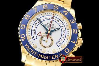 Rolex YachtMaster 116688 Blue YG/YG White JF Asia 7750 Mod