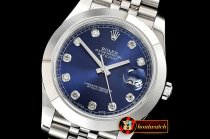 Rolex Datejust DJ2 41mm Jub Smt SS/SS Blue Diam Noob A3235