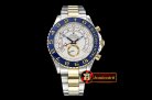 Rolex YachtMaster II Blue YG/SS White BP Asia 2813 Mod