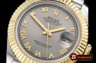 Rolex Datejust II DJ2 41mm Jub Flt YG/SS Light Gray Roman BP A32