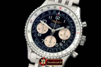 Replica Breitling Navitimer SS/SS Black Num 7750