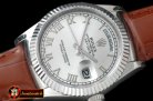 Replica Rolex DayDate Fluted Silver Roman SS/LE Asian 2813
